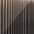 Brass Inlay Wood Wall Panels 3D model small image 2