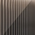 Brass Inlay Wood Wall Panels 3D model small image 4