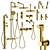 Fantini Nostromo Bathroom Fixtures Set 3D model small image 4