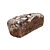 Dark Rye Bread Roll 3D model small image 3