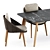 Modern Outdoor Dining Set: Lido Cord Chair & Torsa Teak Table 3D model small image 2