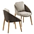 Modern Outdoor Dining Set: Lido Cord Chair & Torsa Teak Table 3D model small image 4