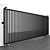 Stainless Steel Slider Gate - Black 3D model small image 2