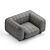 Ergonomic LUM Tetris Lounge Chair 3D model small image 2