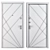 Blackwood (Bear) Metal Entrance Door 3D model small image 4