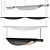 Sleek Linear LED Pendant Light 3D model small image 2