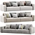 Sleek Arflex Marechiaro Sofa Design 3D model small image 1