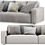 Sleek Arflex Marechiaro Sofa Design 3D model small image 4