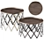 Pinetti Safari Folding Table, 70cm 3D model small image 1