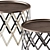 Pinetti Safari Folding Table, 70cm 3D model small image 3