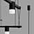 Modern Zig Zag LED Chandelier 3D model small image 4