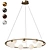 Radiant Glow Retro LED Chandelier 3D model small image 1