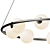Radiant Glow Retro LED Chandelier 3D model small image 3