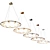 Radiant Glow Retro LED Chandelier 3D model small image 5