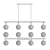 Glass Sphere LED Corner Lamp 3D model small image 3