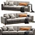 Contemporary Spencer Sofa Set 3D model small image 4
