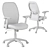 Title: Mesh Back Fabric Office Chair 3D model small image 7