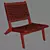 Acacia FSC Lounge Chair: Resilient Weave 3D model small image 5