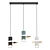 Elegant Silver Pendant Light 3D model small image 1