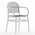 Bentwood Dining Chair Black Oak 3D model small image 4