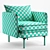 Modern Auburn Chair: 3D Model 3D model small image 5