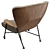 Elegant Shinzo Lounge Chair 3D model small image 4