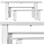 Hay Weekday Table & Bench 3D model small image 7
