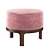 Minimalist Round Twils Conde Pouf 3D model small image 6