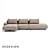 Modern 3-Seater Corner Sofa Zillis 3D model small image 2