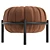 Luxury Leather Round Pouf 3D model small image 3