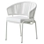 Modern Ivy Dining Chair in Natural 3D model small image 2