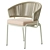 Modern Ivy Dining Chair in Natural 3D model small image 3