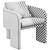 Mid-Century Modern Armchair by Milo Baughman 3D model small image 7