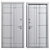 Asti Metal Entrance Door - Bear 3D model small image 4