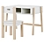 Wooden Kids Desk and Chair 3D model small image 1