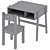 Wooden Kids Desk and Chair 3D model small image 7