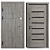 Metal Entry Door Tetris Teddy 3D model small image 3