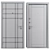 Metal Entry Door Tetris Teddy 3D model small image 4