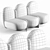 Soft and Sleek Cloudy Sofa 3D model small image 5