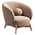 Luxury White Tilar Chair 2015 3D model small image 6