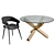 Quinby Grey Outdoor Stool 3D model small image 2