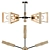 7-Light "Sherlas" Ceiling Chandelier 3D model small image 2