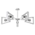 7-Light "Sherlas" Ceiling Chandelier 3D model small image 4