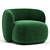 Modern Merediani Rene Armchair Design 3D model small image 1
