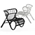 Elegant Saint Kitts Chair, Modern 3D model small image 2