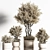 Modern Indoor Plant Set 40 3D model small image 2