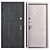 Metal Entry Door M-2 Oak (Bear) 3D model small image 3