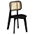 Elegant Abigail Cane Chair 3D model small image 4