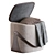 Modern Rectangular Ottoman Pouf 3D model small image 2