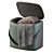 Modern Rectangular Ottoman Pouf 3D model small image 3